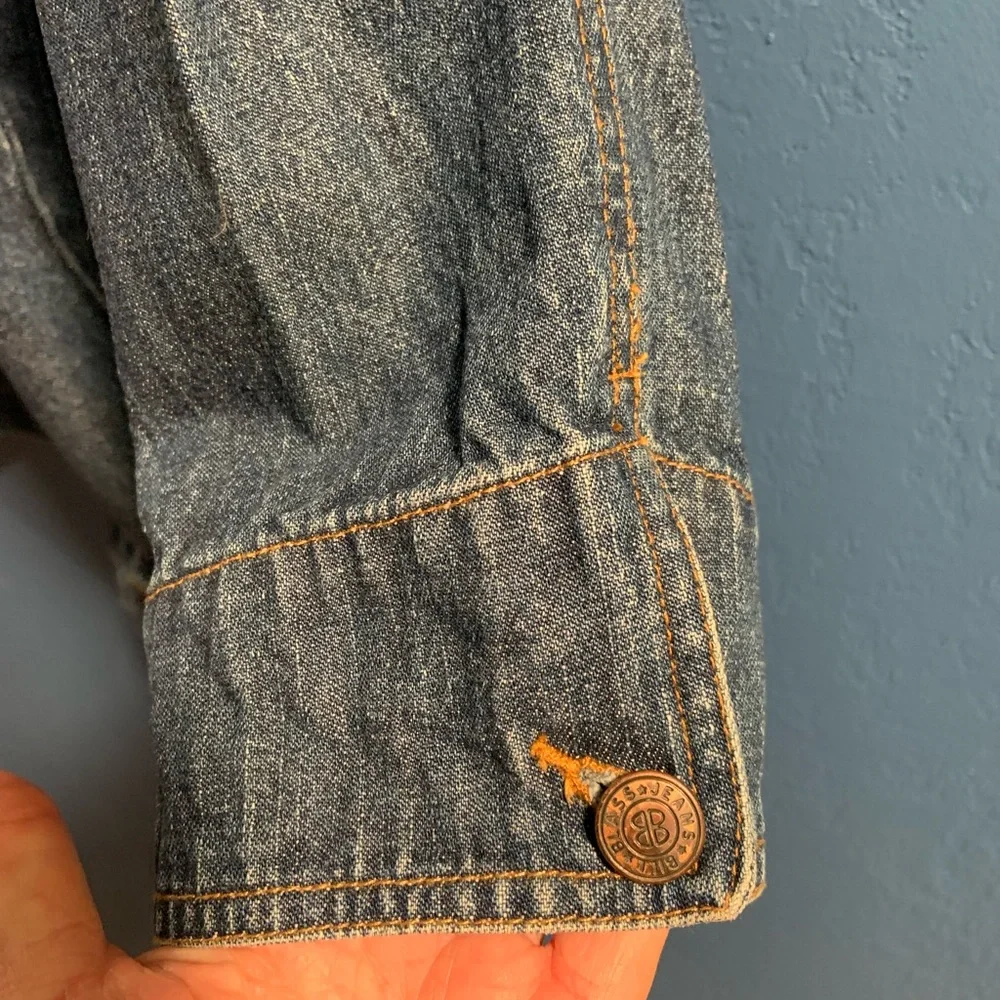 Vintage Bill Blass Jeanswear Woman’s Denim Chore Jacket Barn Coat 90’s Size 1X - Picture 15 of 16